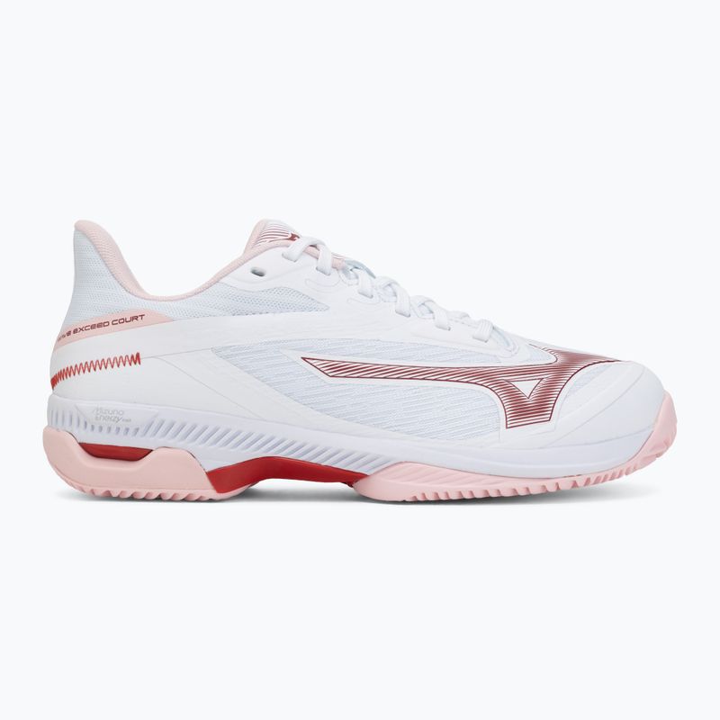 Дамски тенис обувки Mizuno Wave Exceed Court CC white/pinkesque/barbados cherry 2