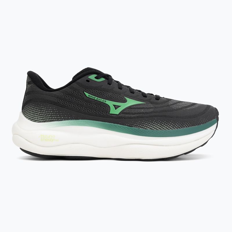Мъжки обувки за бягане Mizuno Wave Sky 9 black/goblin green/alpine green 2