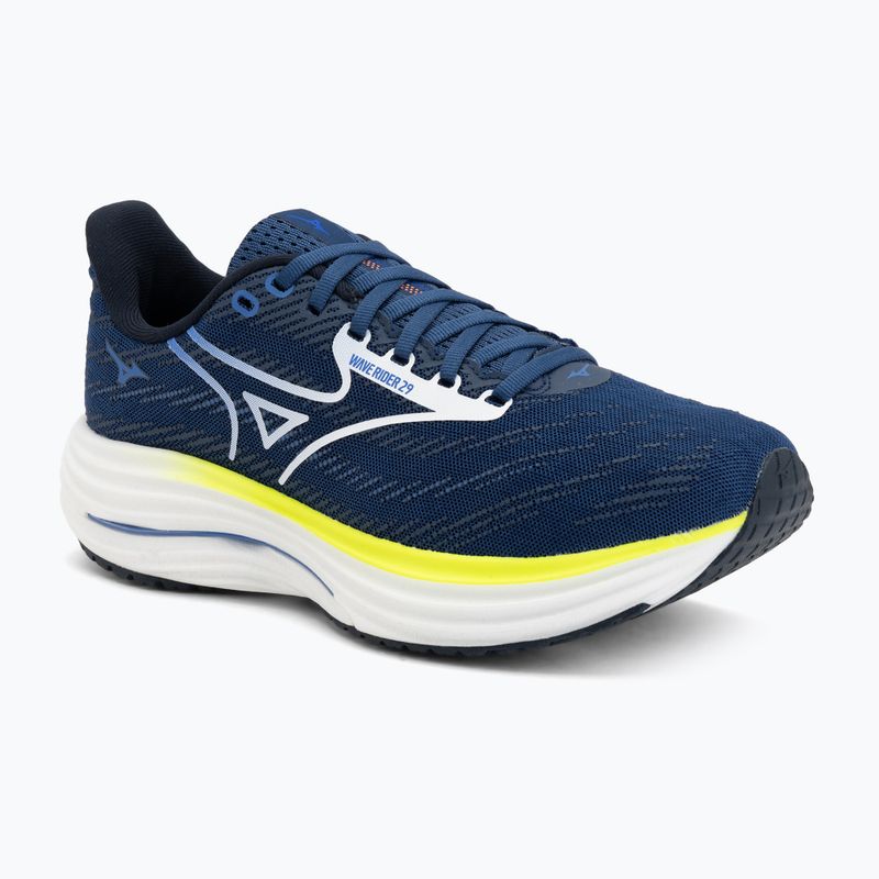 Мъжки обувки за бягане Mizuno Wave Rider 29 estate blue/white/lightning yellow