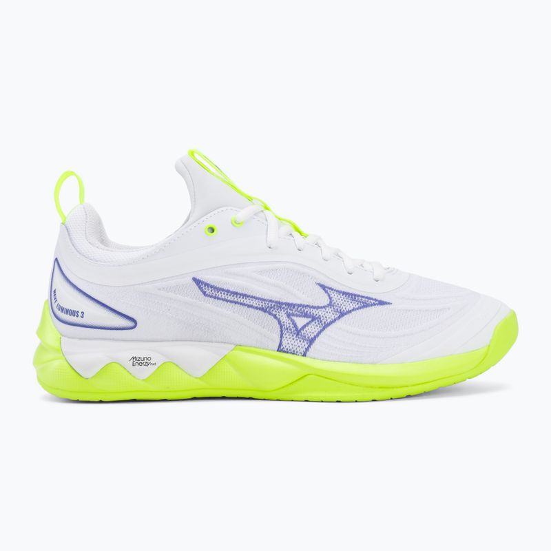 Обувки за волейбол Mizuno Wave Luminous 3 white/lightning yellow/dazzling blue 2