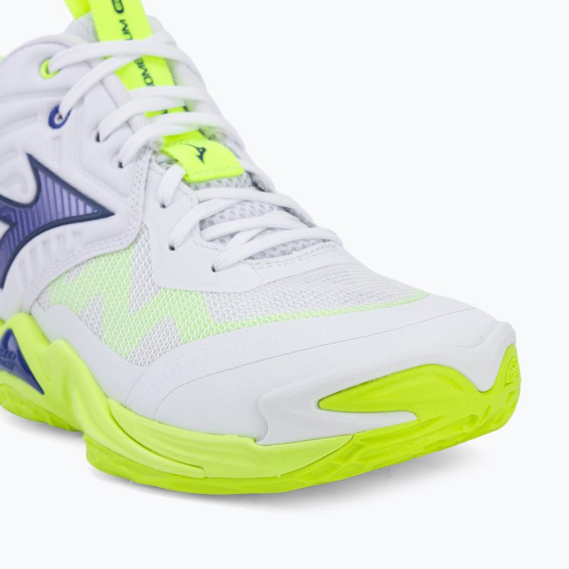 Обувки за волейбол Mizuno Wave Momentum Elite Mid white/lightning yellow/dazzling blue 7
