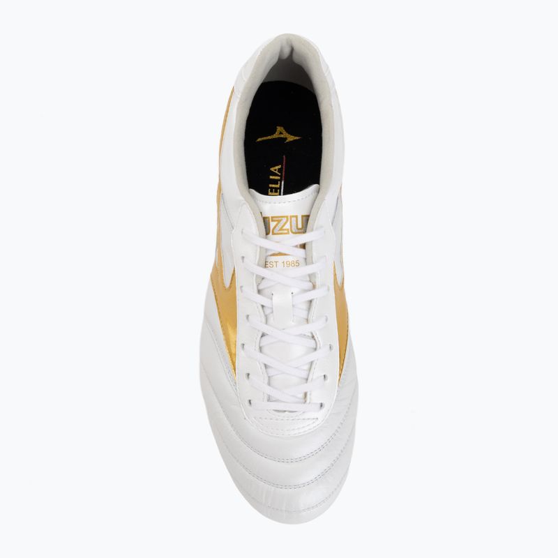 Футболни обувки Mizuno Morelia II Elite FG white/football gold/galaxy silver 5