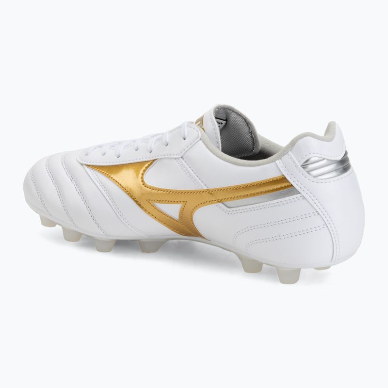 Футболни обувки Mizuno Morelia II Pro FG white/football gold/galaxy silver 3