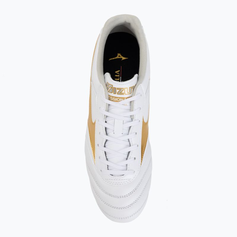 Футболни обувки Mizuno Morelia II Pro FG white/football gold/galaxy silver 5