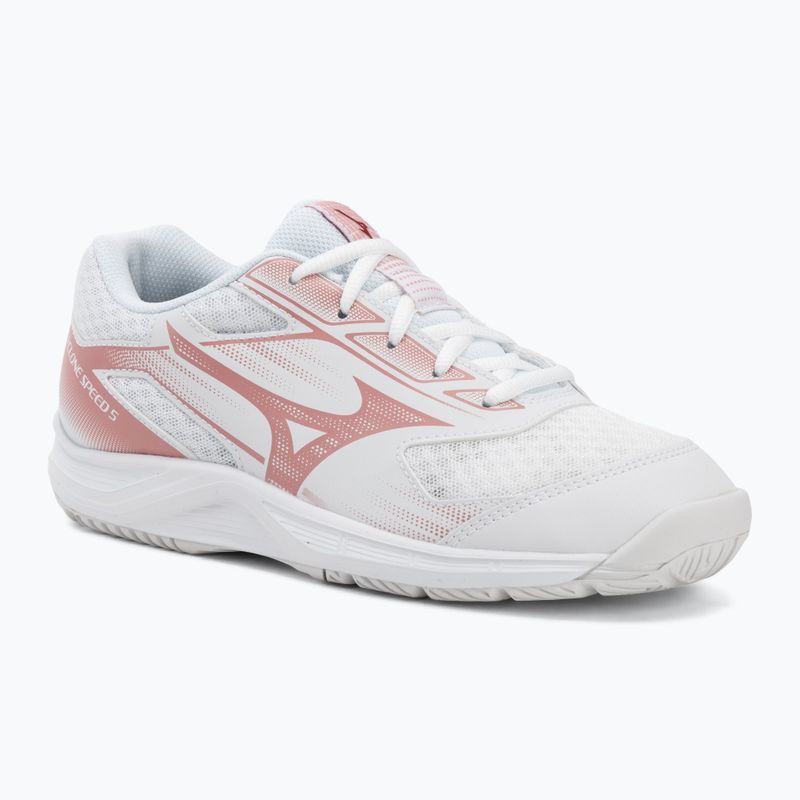 Дамски волейболни обувки Mizuno Cyclone Speed 5 white/rose elegance/lava falls