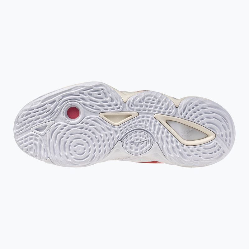 Дамски обувки за волейбол Mizuno Wave Momentum Elite Mid white/rose elegance/lava falls 2