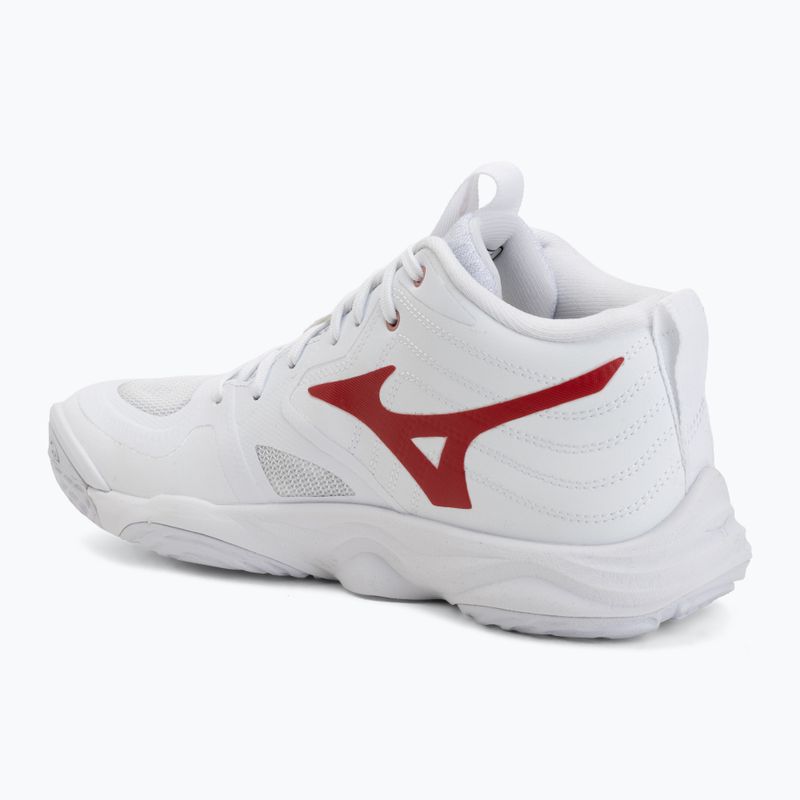 Дамски обувки за волейбол Mizuno Wave Momentum Elite Mid white/rose elegance/lava falls 3