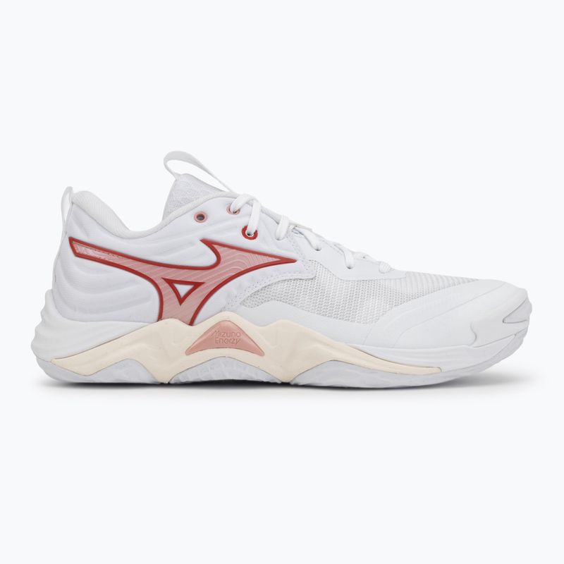 Дамски обувки за волейбол Mizuno Wave Momentum Elite white/rose elegance/lava falls 2