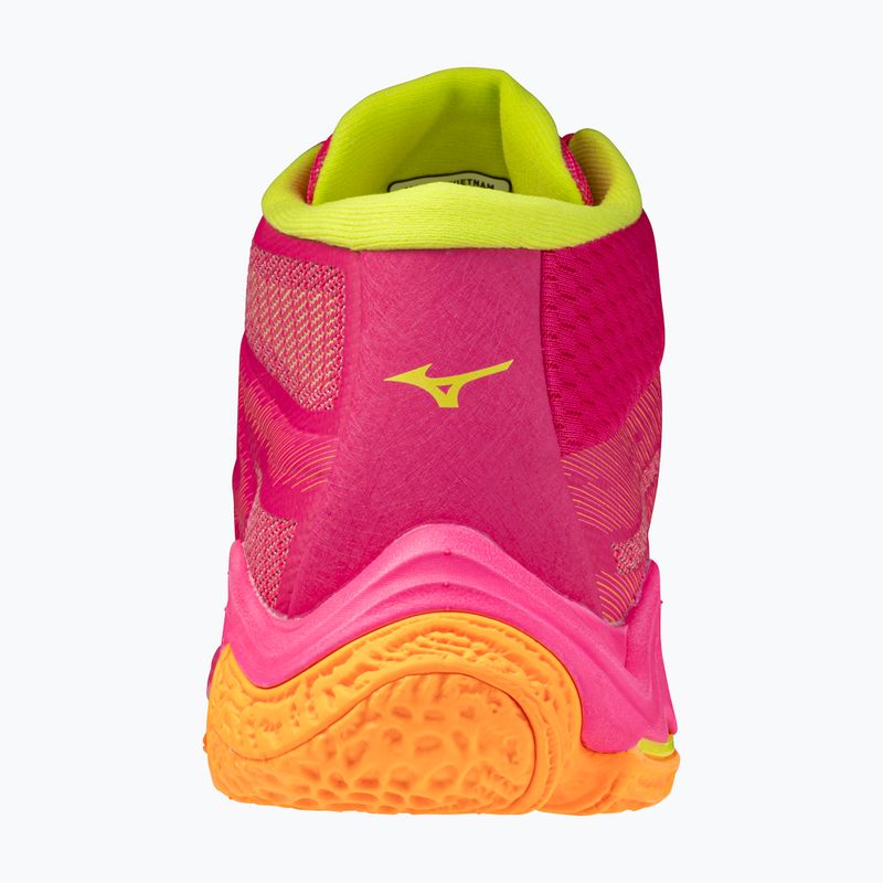 Обувки за волейбол Mizuno Wave Lightning Elite Mid pink tetra/fortune yellow/light 3