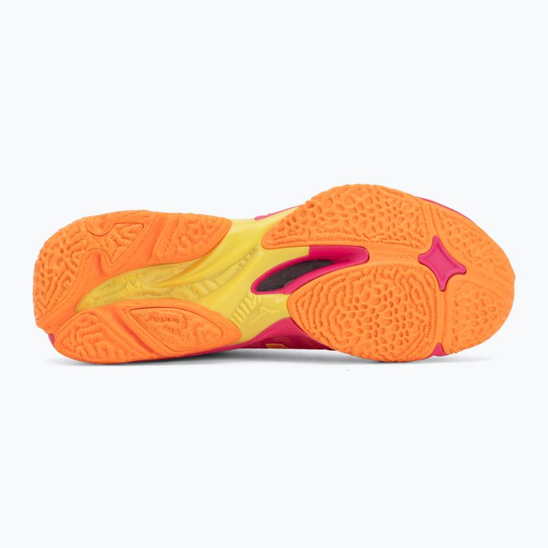 Обувки за волейбол Mizuno Wave Lightning Elite pink tetra/fortune yellow/ligh 4