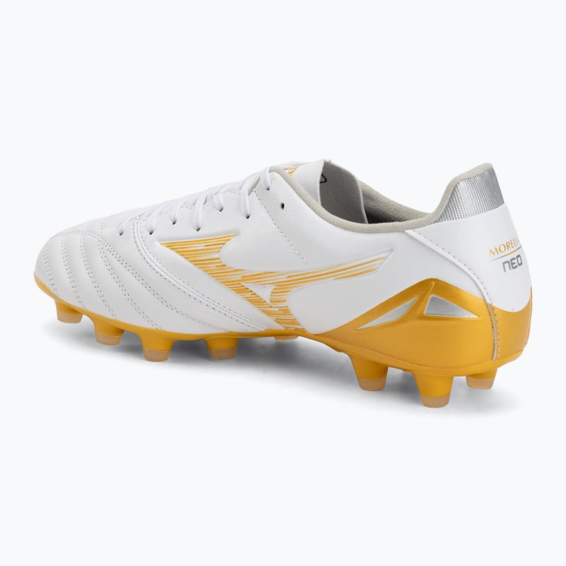 Футболни обувки Mizuno Morelia Neo IV Pro FG white/mp gold/cool gray 3c 3