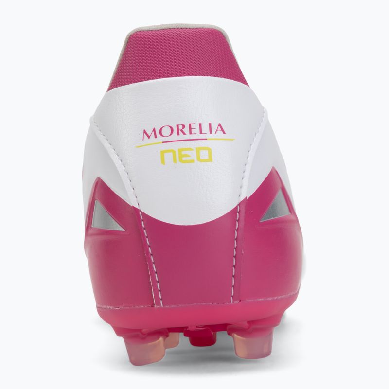 Футболни обувки Mizuno Morelia Neo IV Pro AG white/fuchsia purple/fuchsia purple 6