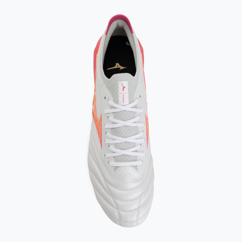 Футболни обувки Mizuno Morelia Neo IV Beta Japan FG white/pink tetra/fuchsia purple 5