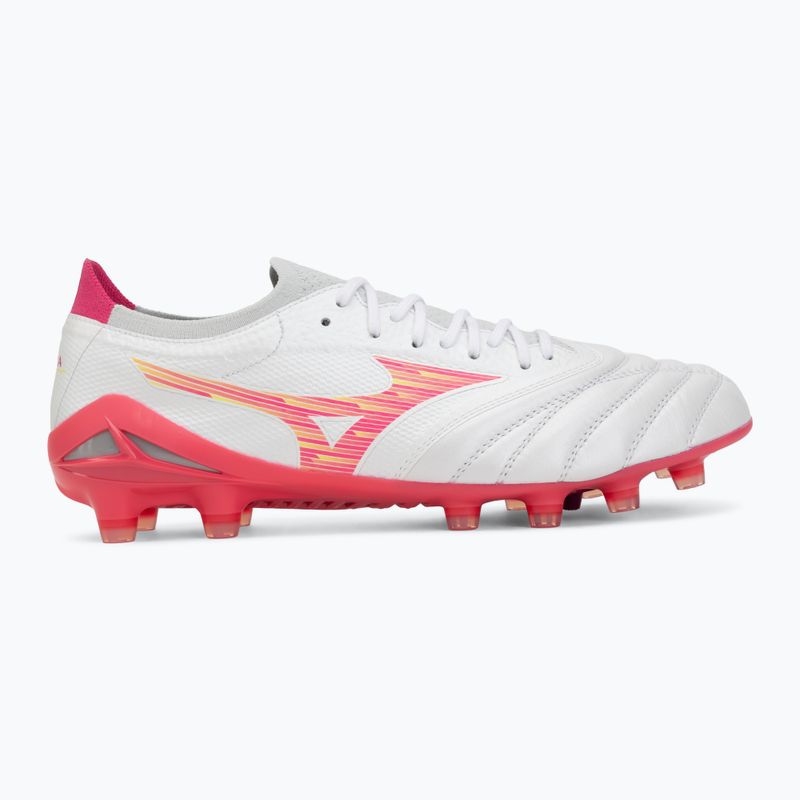 Футболни обувки Mizuno Morelia Neo IV Beta Elite FG white/pink tetra/fuchsia purple 2