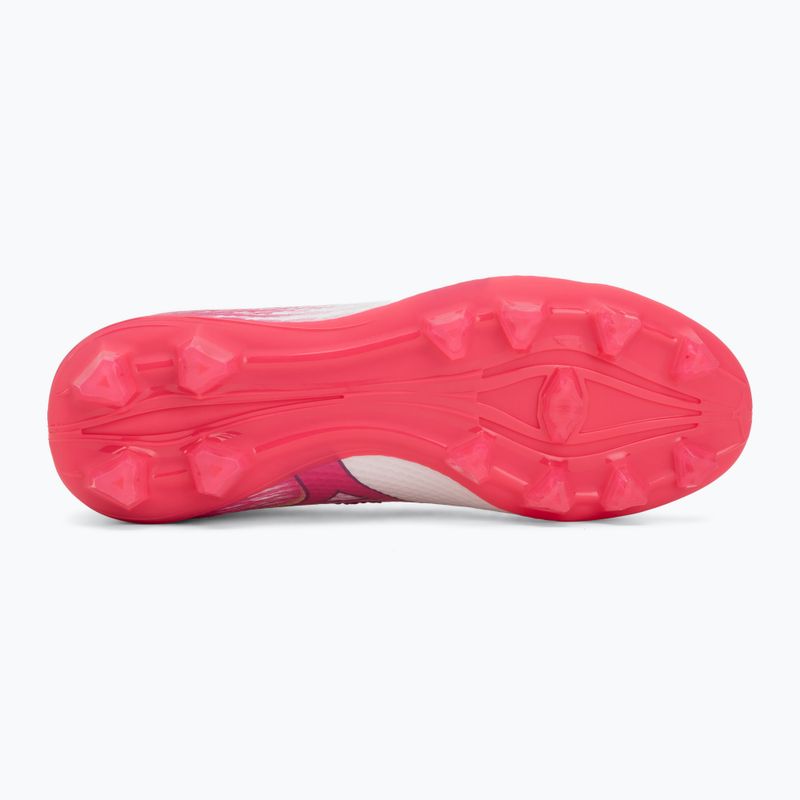 Детски футболни обувки Mizuno Alfa III Select Jr FG white/fuchsia purple 4