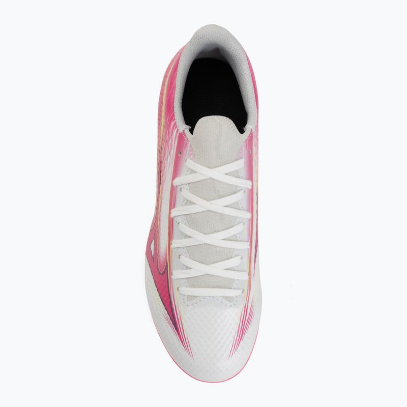 Детски футболни обувки Mizuno Alfa III Select Jr FG white/fuchsia purple 5