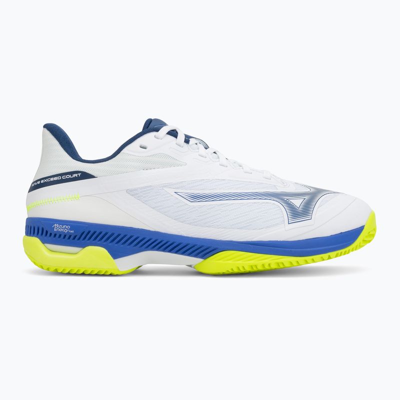 Тенис обувки Mizuno Wave Exceed Court CC white/dazzling blue/lightning 2