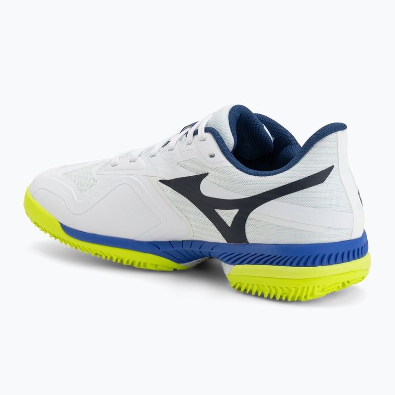 Тенис обувки Mizuno Wave Exceed Court CC white/dazzling blue/lightning 3