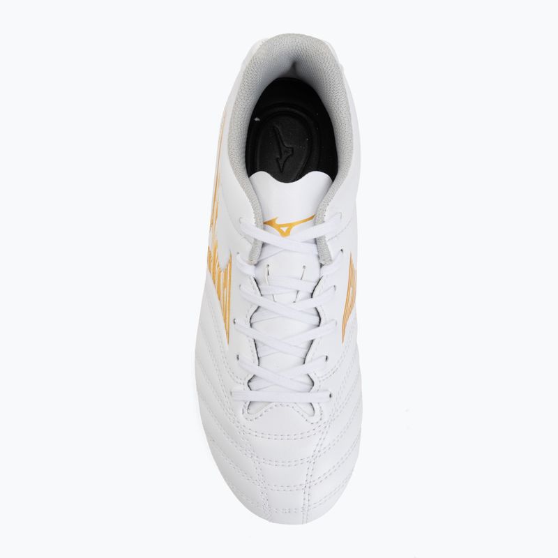 Детски футболни обувки Mizuno Monarcida Neo III Select AG white/mp gold 5