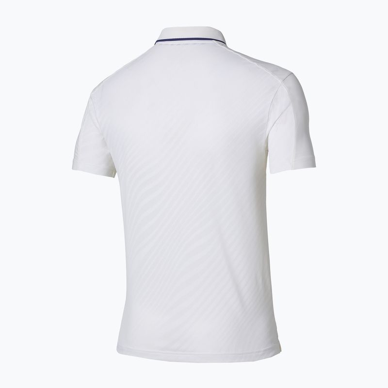 Мъжка тениска/фланелка за тенис Mizuno Tennis Short Sleeve Polo white 2