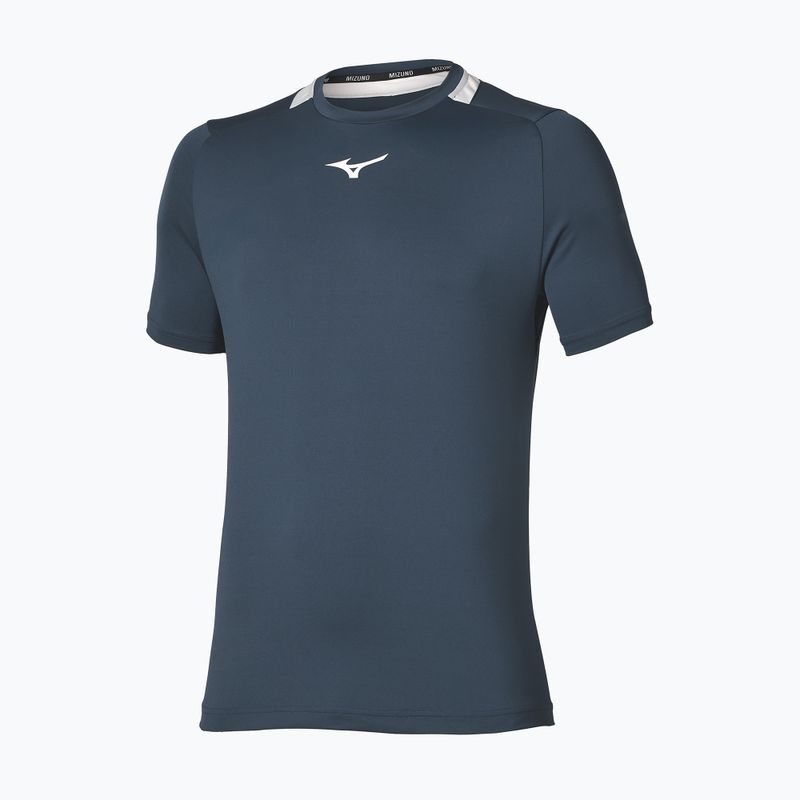Мъжка тениска/фланелка за тенис Mizuno Tennis Core Short Sleeve Tee insigna blue/cloudscape