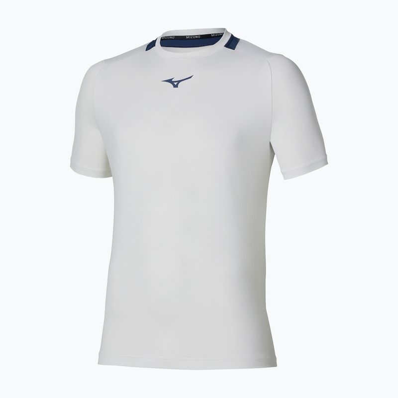 Мъжка тениска/фланелка за тенис Mizuno Tennis Core Short Sleeve Tee white/insignia blue