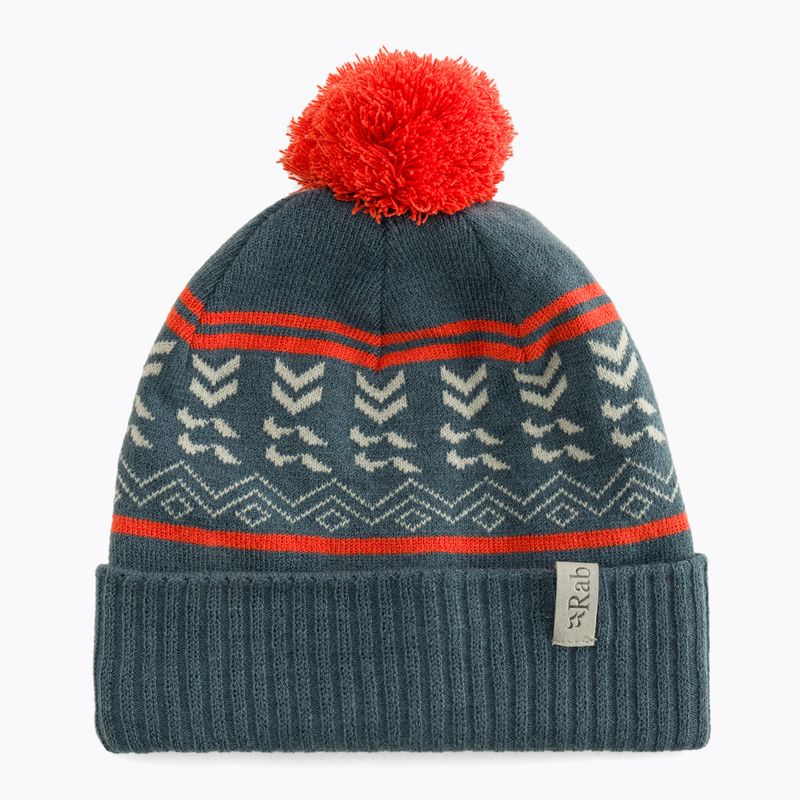 Зимна шапка Rab Khroma Bobble orion blue/red grapefruit 5