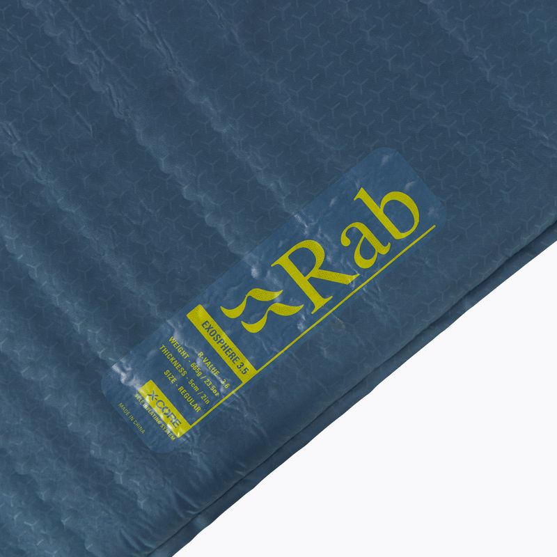 Самонадуваща се постелка Rab Exosphere 3.5 5 cm синя QMA-02-ORB-REG 4