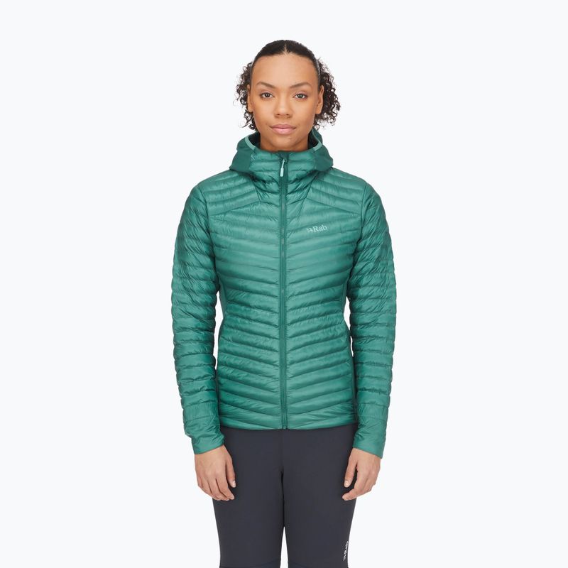 Дамско пухено яке Rab Cirrus Flex 2.0 Hoody eucalyptus