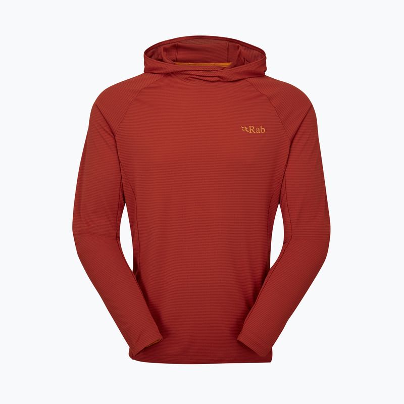 Мъжки суитшърт за трекинг Rab Sonic Hoody red clay 8