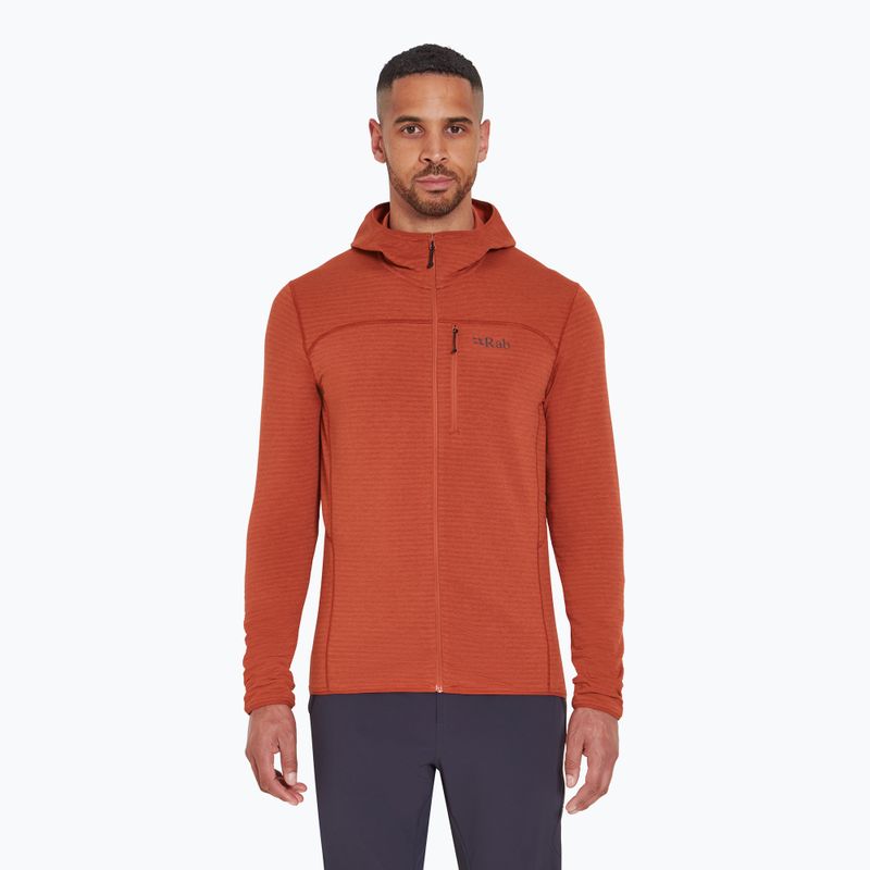 Мъжки Rab Ascendor Light Hoody tuscan red суитшърт