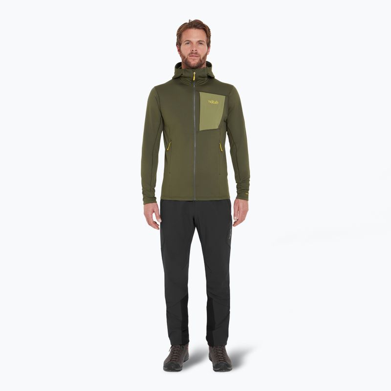 Мъжки суитшърт Rab Superflux Hoody army QFG-13 2