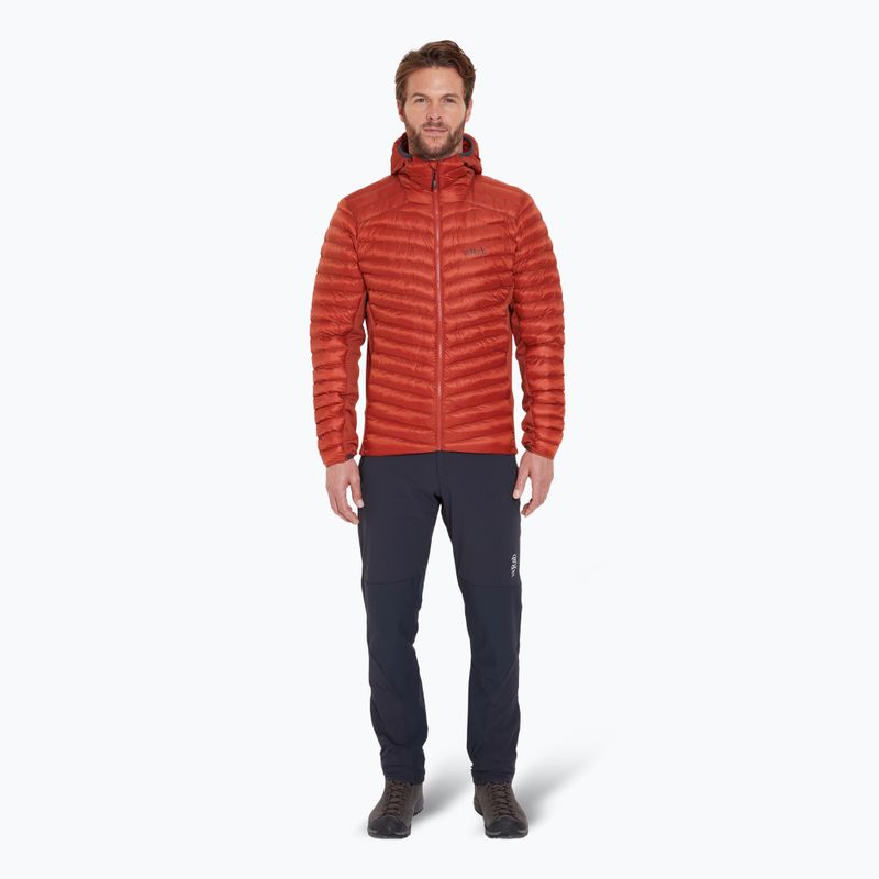 Мъжко пухено яке Rab Cirrus Flex Hoody tuscan red 2