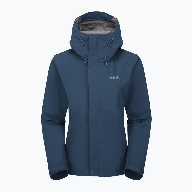 Дъждобран за жени Rab Downpour tempest blue