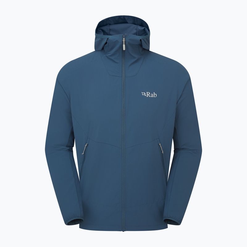 Мъжко софтшел яке Rab Borealis Hoody tempest blue