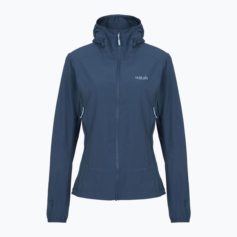 Дамско софтшел яке Rab Borealis Hoody tempest blue