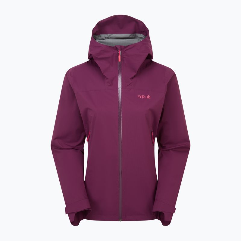 Дамско яке за дъжд Rab Downpour Light mulberry
