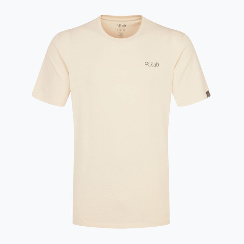 Мъжка тениска Rab Stance Mountain Peak в цвят екрю