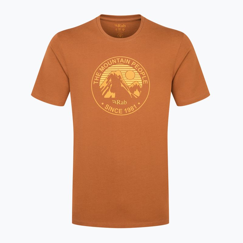 Мъжка тениска Rab Stance Alpine Peak red earth