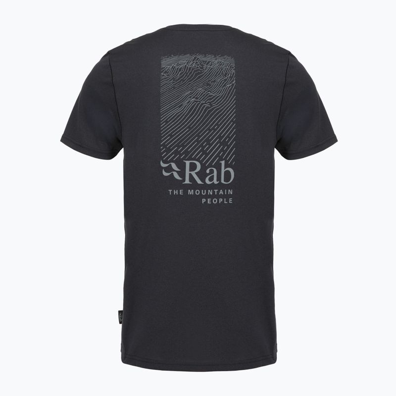 Мъжка тениска Rab Ridge Tee ebony 2