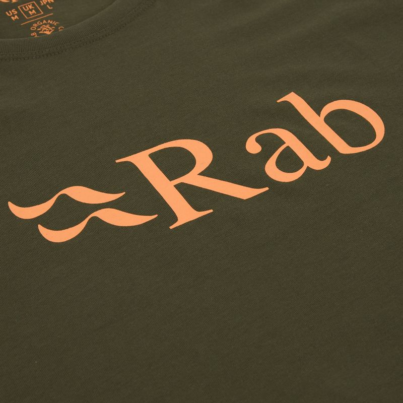 Мъжка тениска Rab Stance Logo army green 3