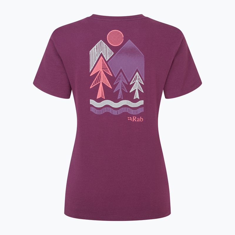 Дамска тениска Rab Tuku Vista Tee mulberry 2