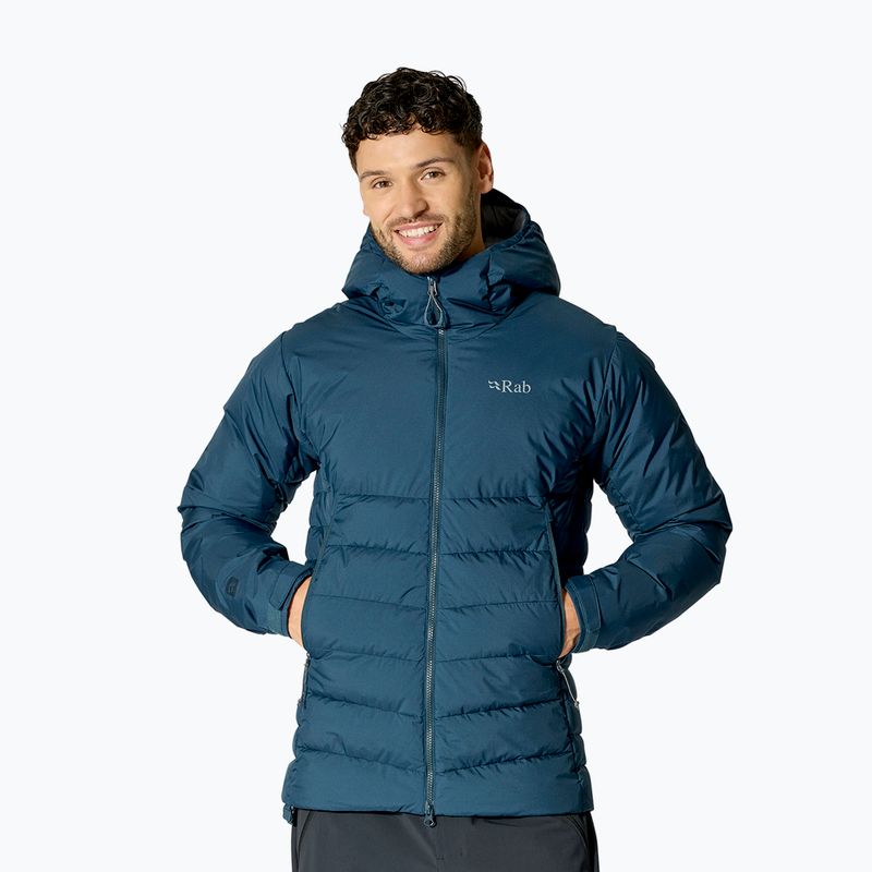 Мъжко пухено яке Rab Infinity Windstopper Hoody tempest blue