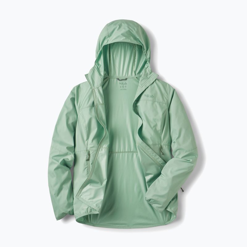 Дамско яке против вятър Rab Windgather Hoody fig green 3