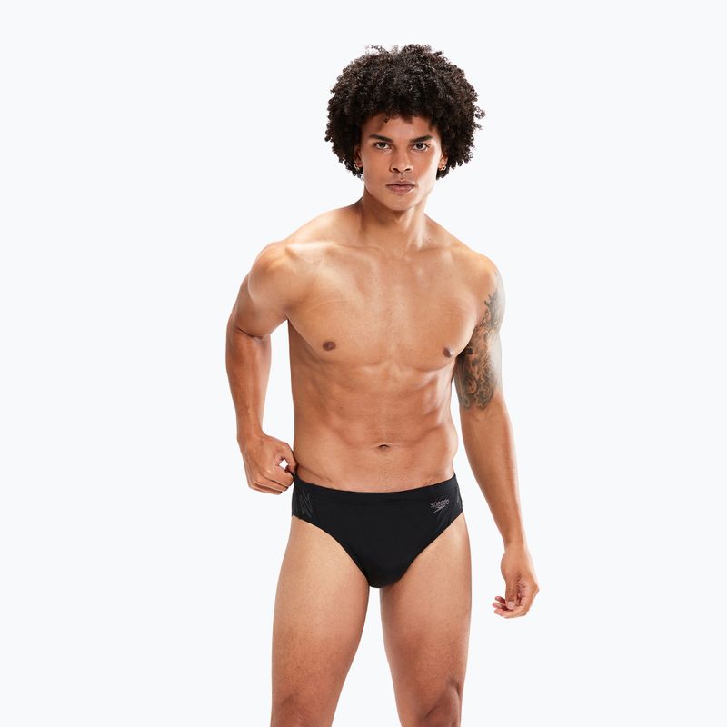 Мъжки бански Speedo Hyper Boom Splice Swim Brief black/grey 8-00301715146 5