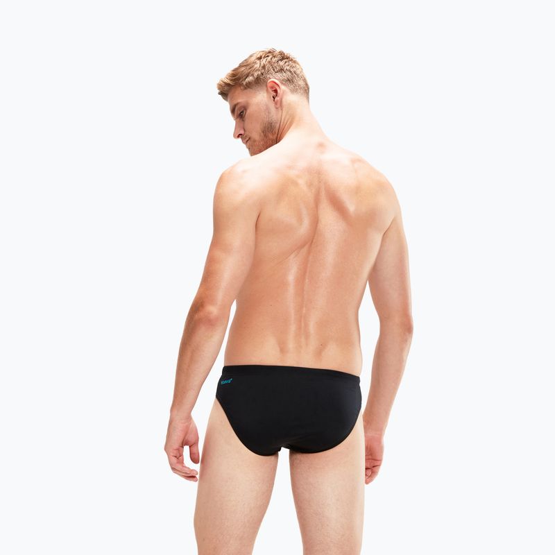 Мъжки бански Speedo Hyper Boom Splice Swim Brief black/blue 8-00301715147 6