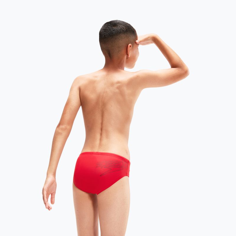 Speedo Logo Brief детски слипове за плуване червени 8-00314914374 6