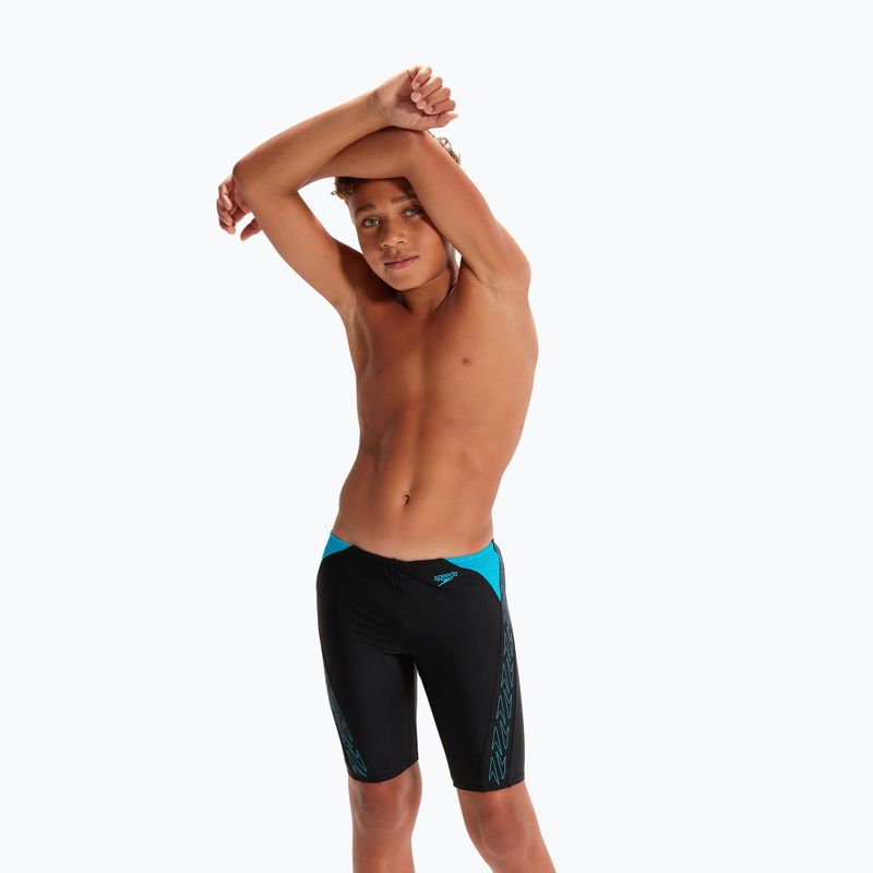 Детски бански Speedo Hyper Boom Logo Splice Black 8-00315215176 5