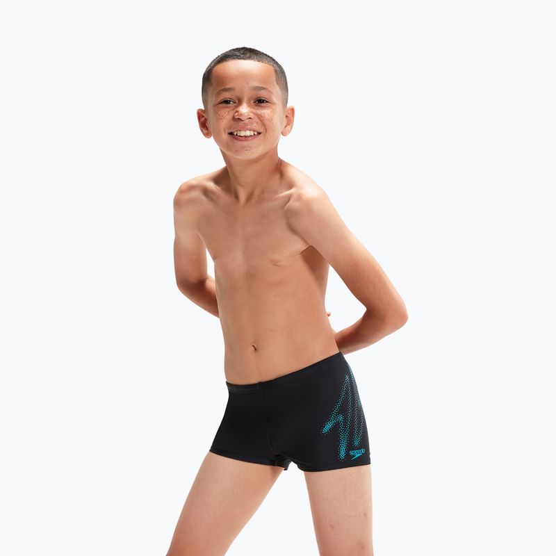 Speedo Hyper Boom Logo Placement Aquashort детски бански костюми черен 8-00315415190 5