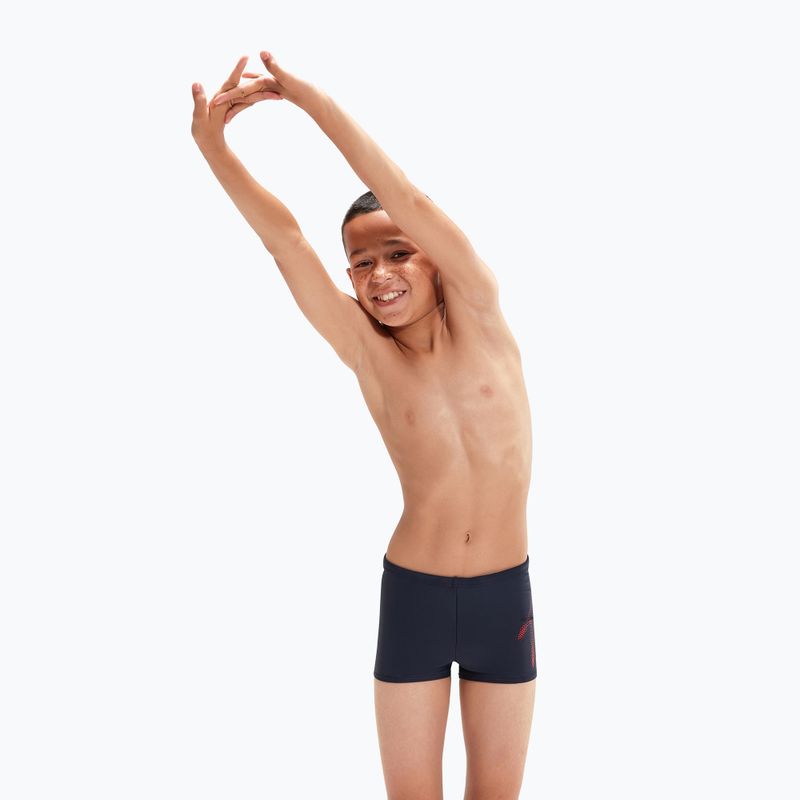 Speedo Hyper Boom Logo Placement Aquashort детски бански костюми тъмносиньо 8-00315415190 5